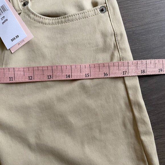 NWT Banana Republic Tan Cropped Mid-Rise Skinny Pants - Picture 7 of 13